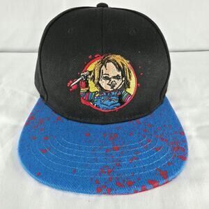 Chucky Snapback Hat Horror Movie Cap Blood Splatter Streetwear Adjustable
